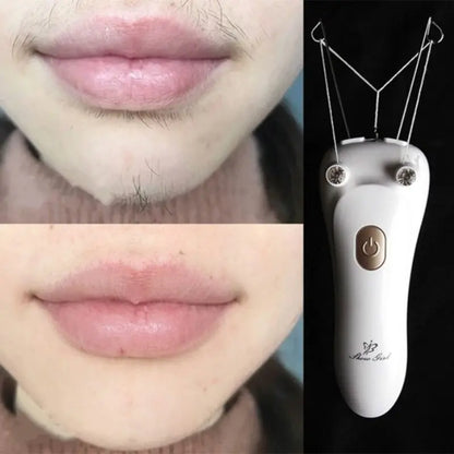 Mini Electric Facial Body Hair Removal USB Cotton Thread Epilator Shaver Trimmer Devices