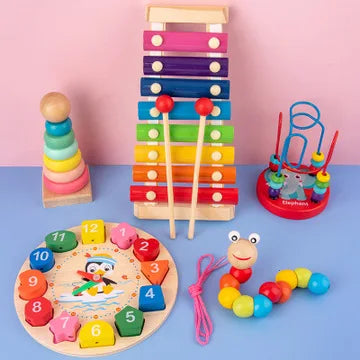 Puzzles Colorful Wooden Toys