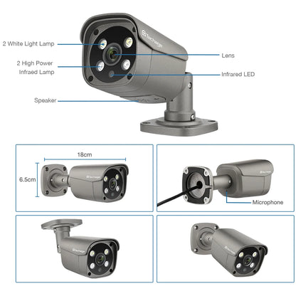 Security Camera AI Human Detection Record CCTV Video Security Surveillance