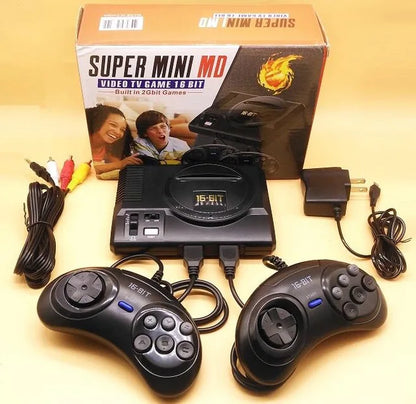 New Retro Mini TV Video Game Console For Sega MegaDrive 16 Bit Games with 208 Different Games