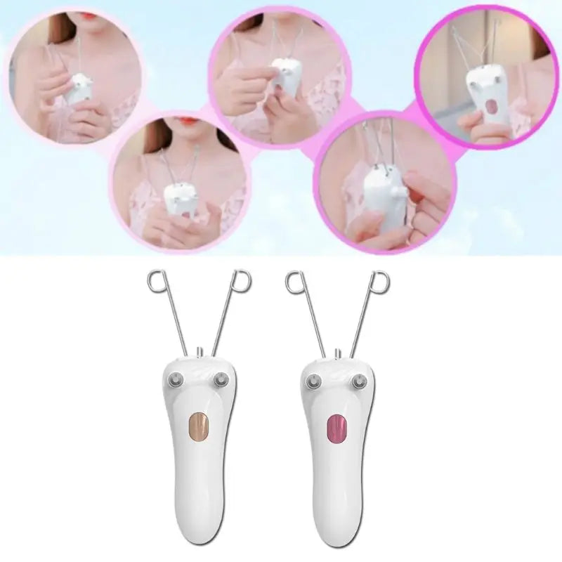 Mini Electric Facial Body Hair Removal USB Cotton Thread Epilator Shaver Trimmer Devices