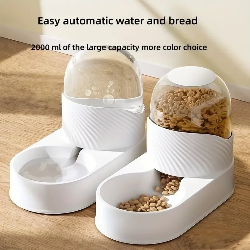 Pet Automatic Feeder Water Dispenser Set