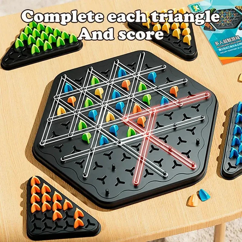 Chain Chess Rubber Band Geometry Puzzle Triangle Chess Desktop Game