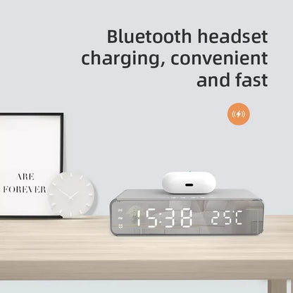 Alarm Clock LED. Digital Phone Wireless Charger