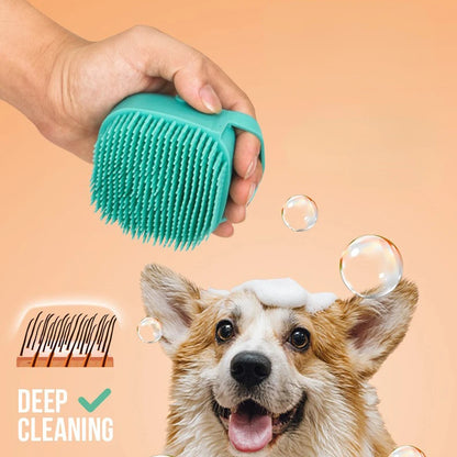 Bathroom Puppy Big Dog Cat Bath Massage Gloves Brush Soft