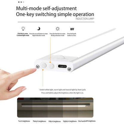 Luz LED con sensor de movimiento Luz nocturna Luz USB inalámbrica