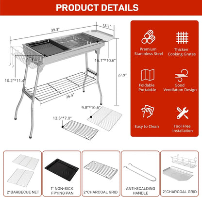 Portable Charcoal Grill