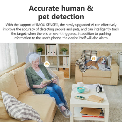 Security Camera One-touch Video Call AI Human & Pet Detection