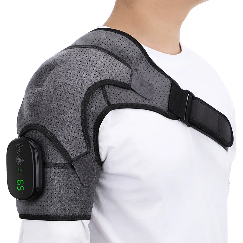 LED Heat Heating Vabration Shoulder Massage