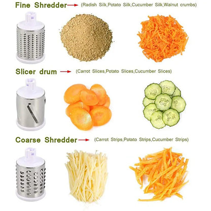 Hand-operated Multi-function Drum Vegetable Chopper