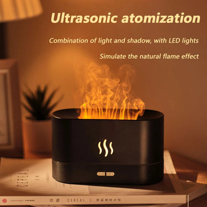 Aromatherapy Machine Home Office Desk Flame Humidifier