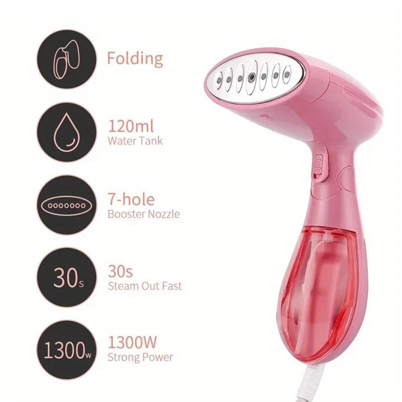 Portable 1300W Home Fabric Foldable Mini Iron Portable Handheld