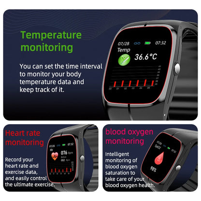 Smartwatch / Blood Pressure Blood Oxygen Body Temperature Heart Rate Monitor Waterproof