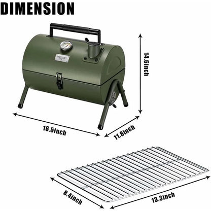 Adjustable Small Portable Grill Multi-functional Metal