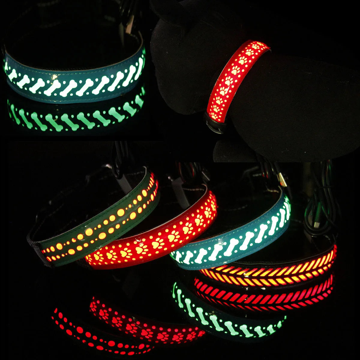 Collar luminoso Led para perro