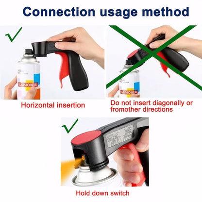 Polishing Paint Spray Gun Adaptor Instant Aerosol Trigger Handle