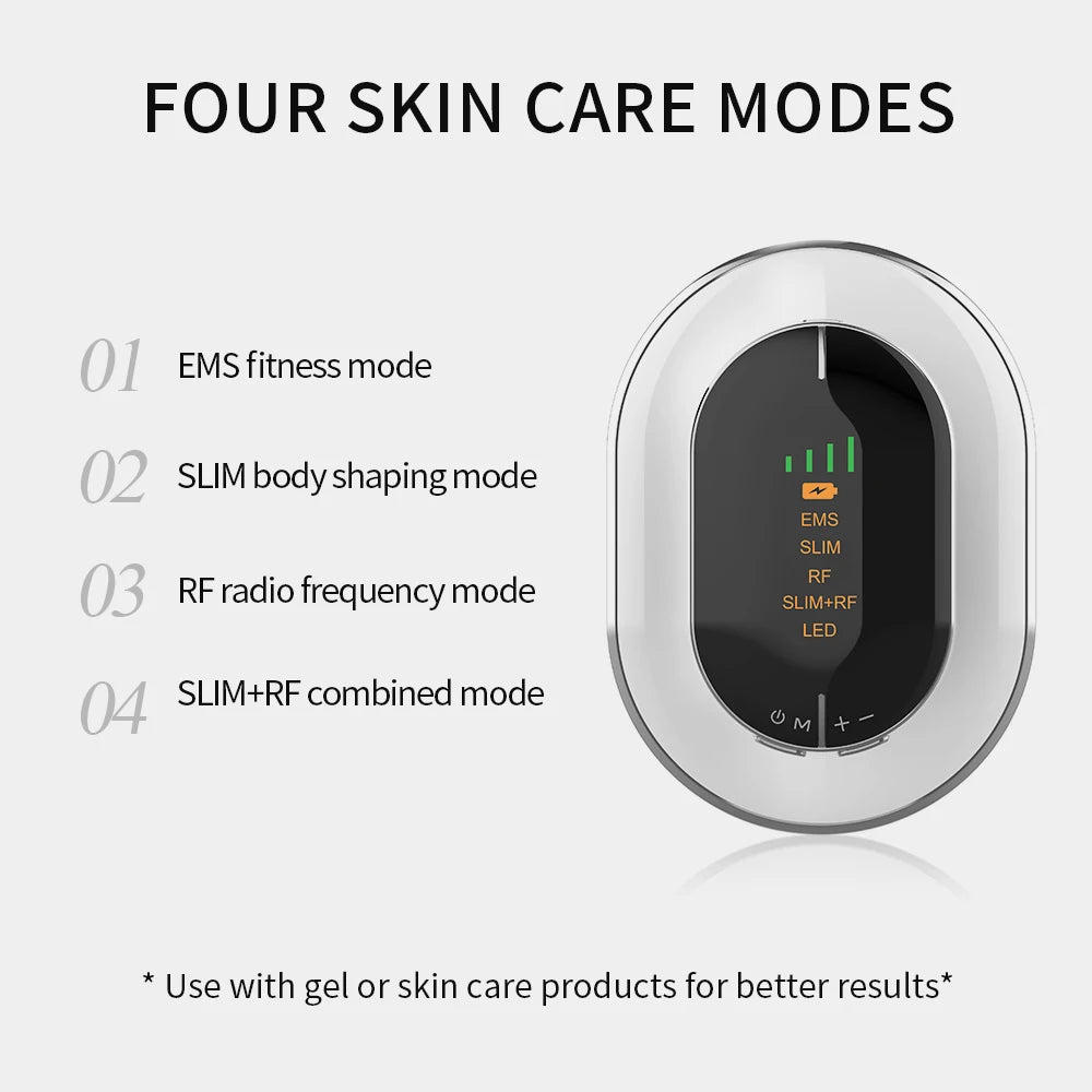 EMS RF Body Slimming Massage Machine + 30ml Collagen Body Shaping Massage Oil