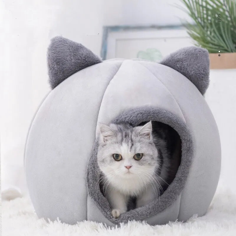 Pet Tent Cave Bed for Cats Small Dogs Self-Warming Cat