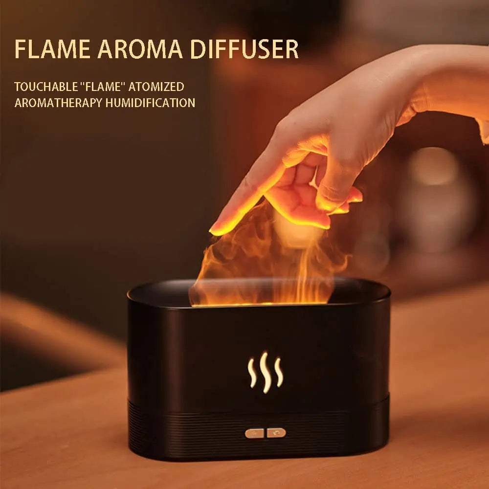 Aromatherapy Machine Home Office Desk Flame Humidifier