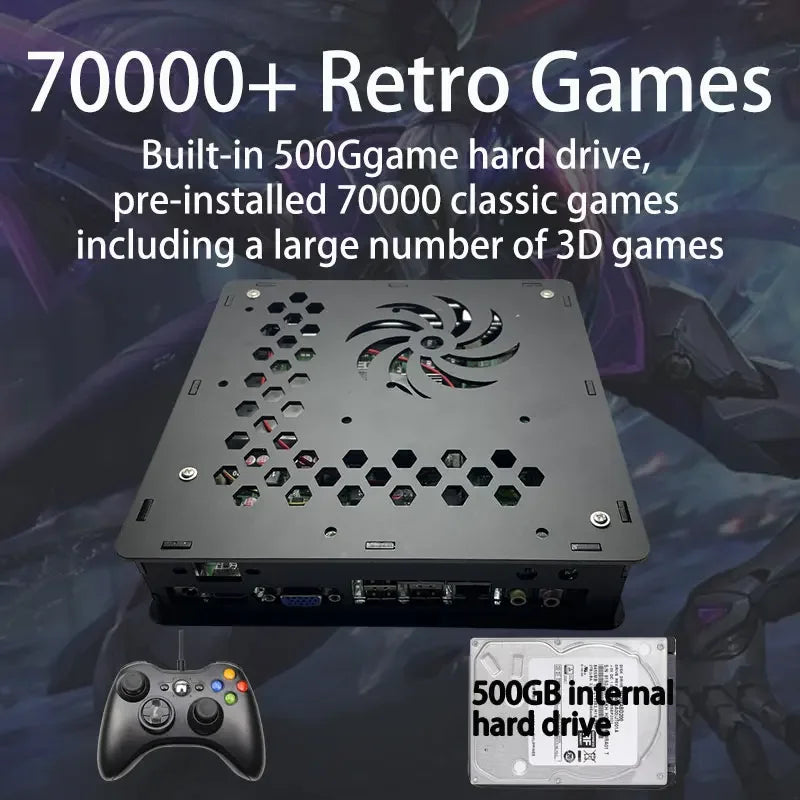 500GB X8 Retro Gaming Console Loaded 70000+ Games