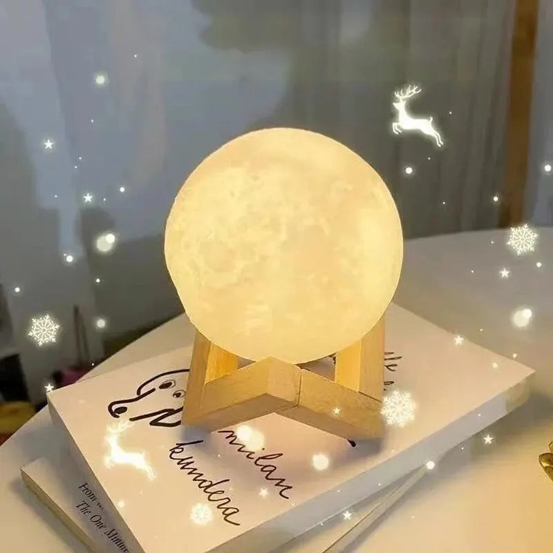 8 cm DIY Planet Lamp Moon Galaxy Night Light Art