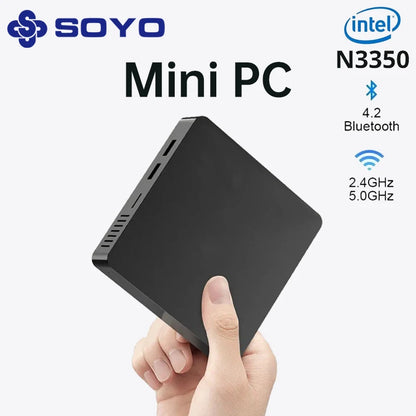 Mini PC Intel Celeron Portable Computer WIFI Bluetooth