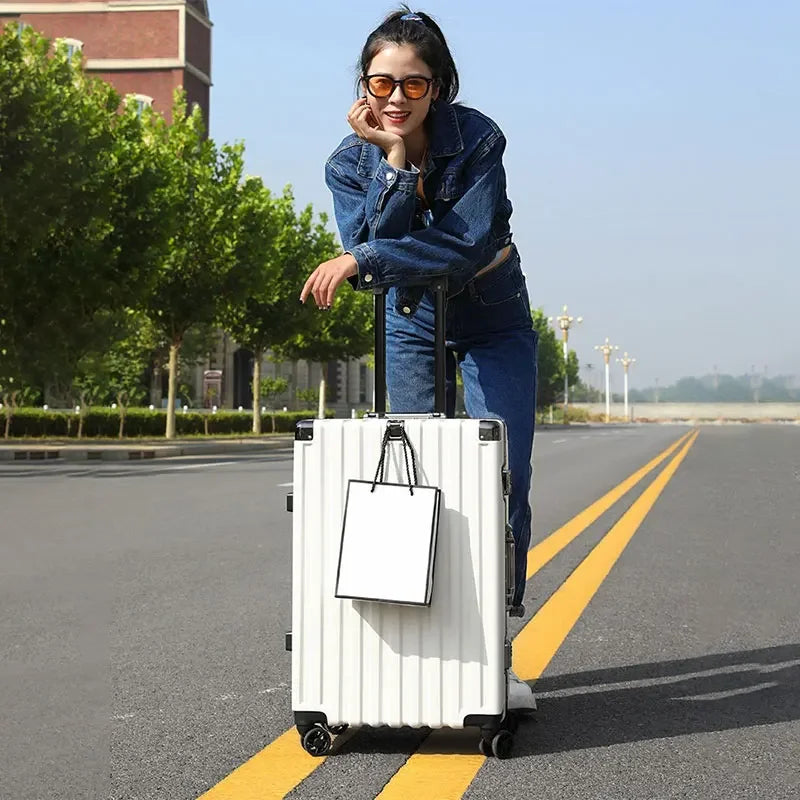 Pull Rod Rolling Suitcase Aluminum Frame