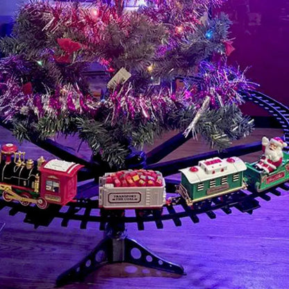 Christmas Train Set Electric Train Toy With Sound Light Railway