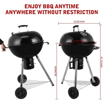 Charcoal Grill Portable 22.5 inch,