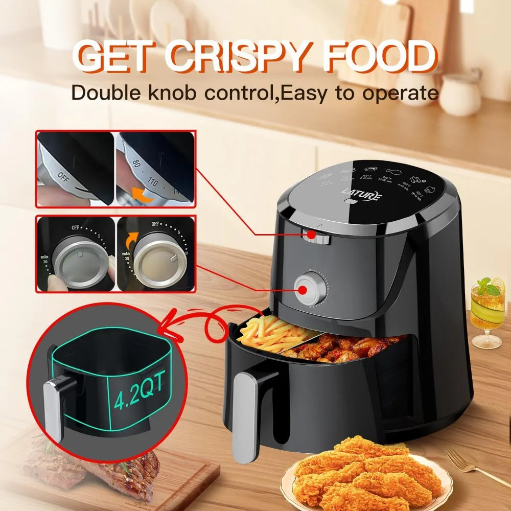 Air Fryer Oven Cooker with Temperature and Time Control