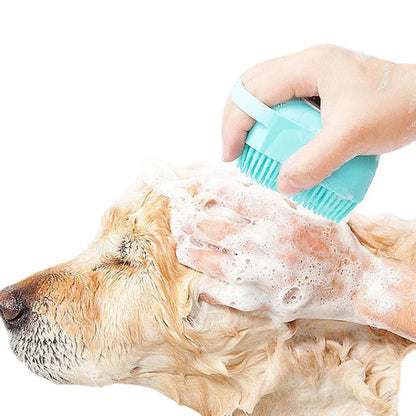 Bathroom Puppy Big Dog Cat Bath Massage Gloves Brush Soft