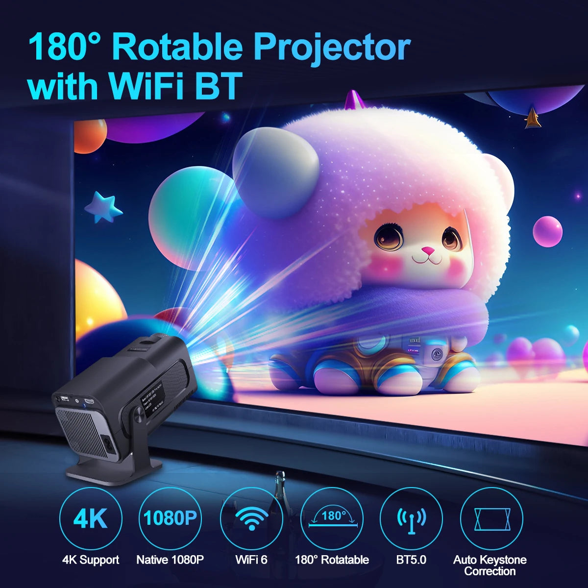 Projector Dual Wifi6