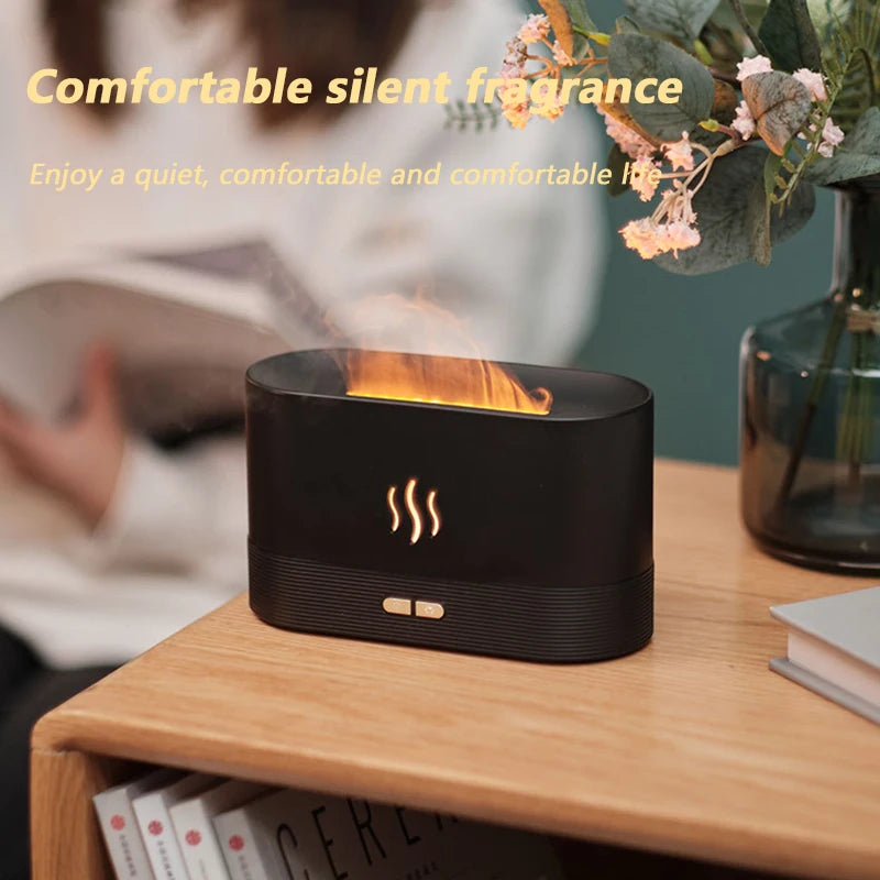 Aromatherapy Machine Home Office Desk Flame Humidifier