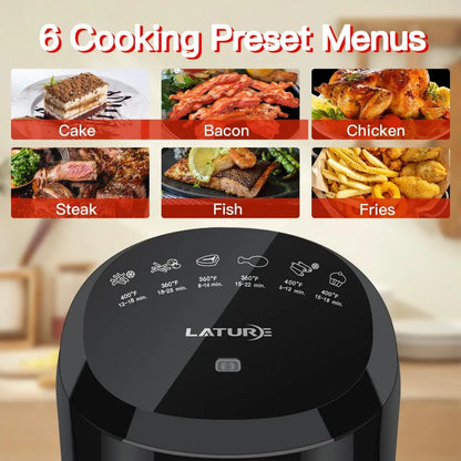 Air Fryer Oven Cooker with Temperature and Time Control