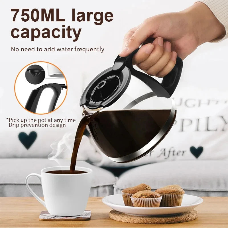 Automatic Drip Coffee Maker with High Capacity