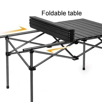 Mesa larga plegable para exteriores / Fácil de instalar