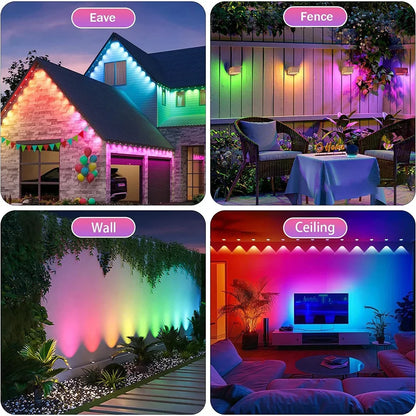 Permanent Outdoor Lights  LED Lights Festival Flashing  for Christmas Holiday Decorations