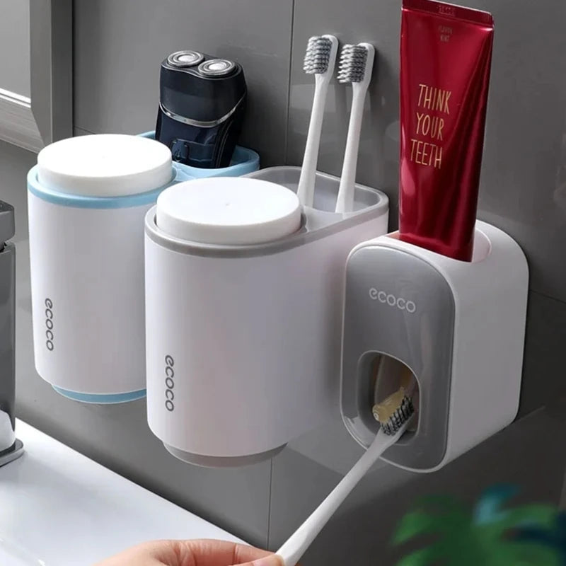 Automatic Toothpaste Dispenser Wall Mount Bathroom