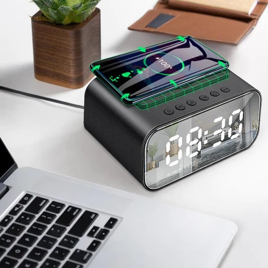 Alarm Clock LED. Digital Phone Wireless Charger